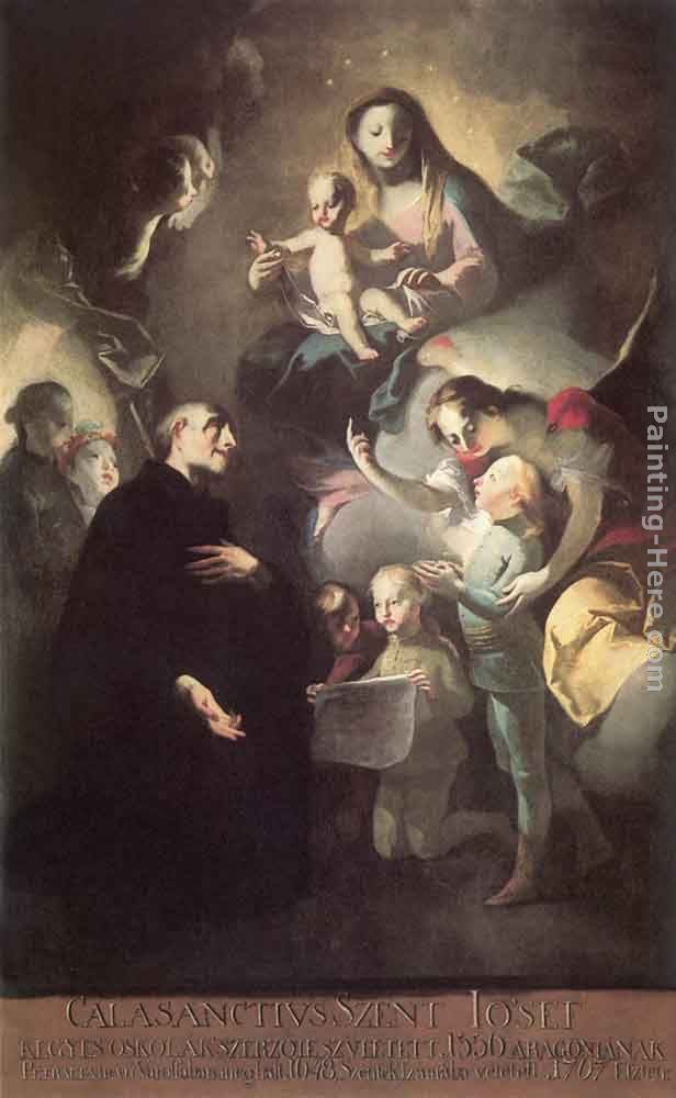 Felix Ivo Leicher Saint Joseph Calasantius before the Virgin